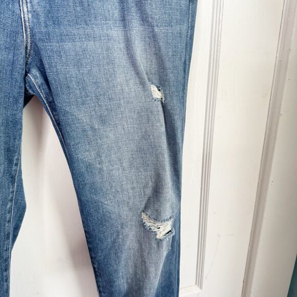 J Brand Johnny Distressed High Waisted Slim Boyfriend Jeans Style #14482 Size 31 - Picture 6 of 14
